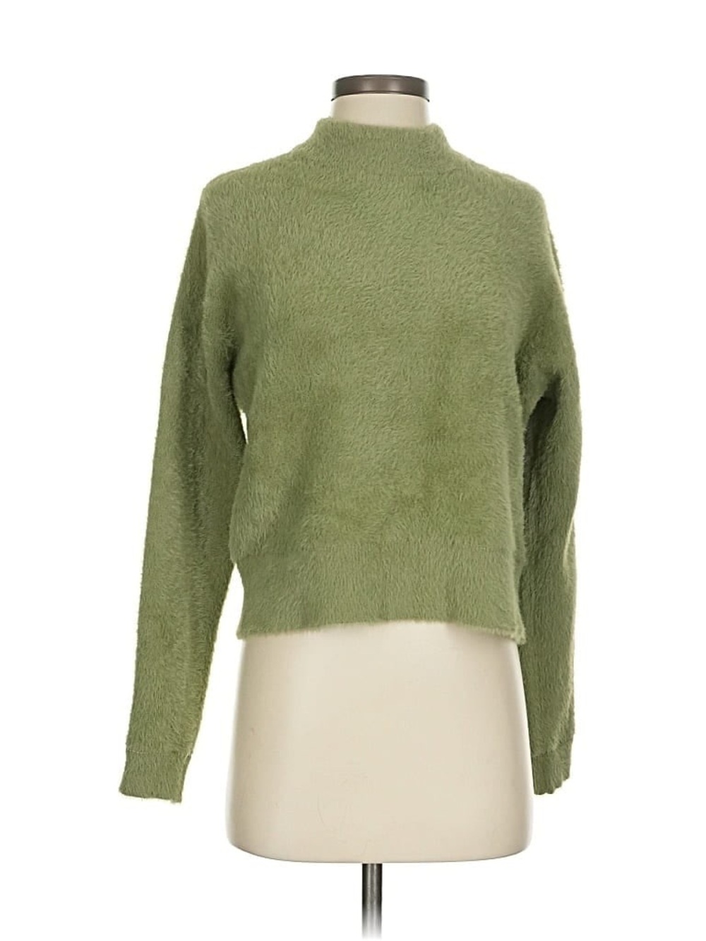 Bailey 44 Green Fuzzy Sweater